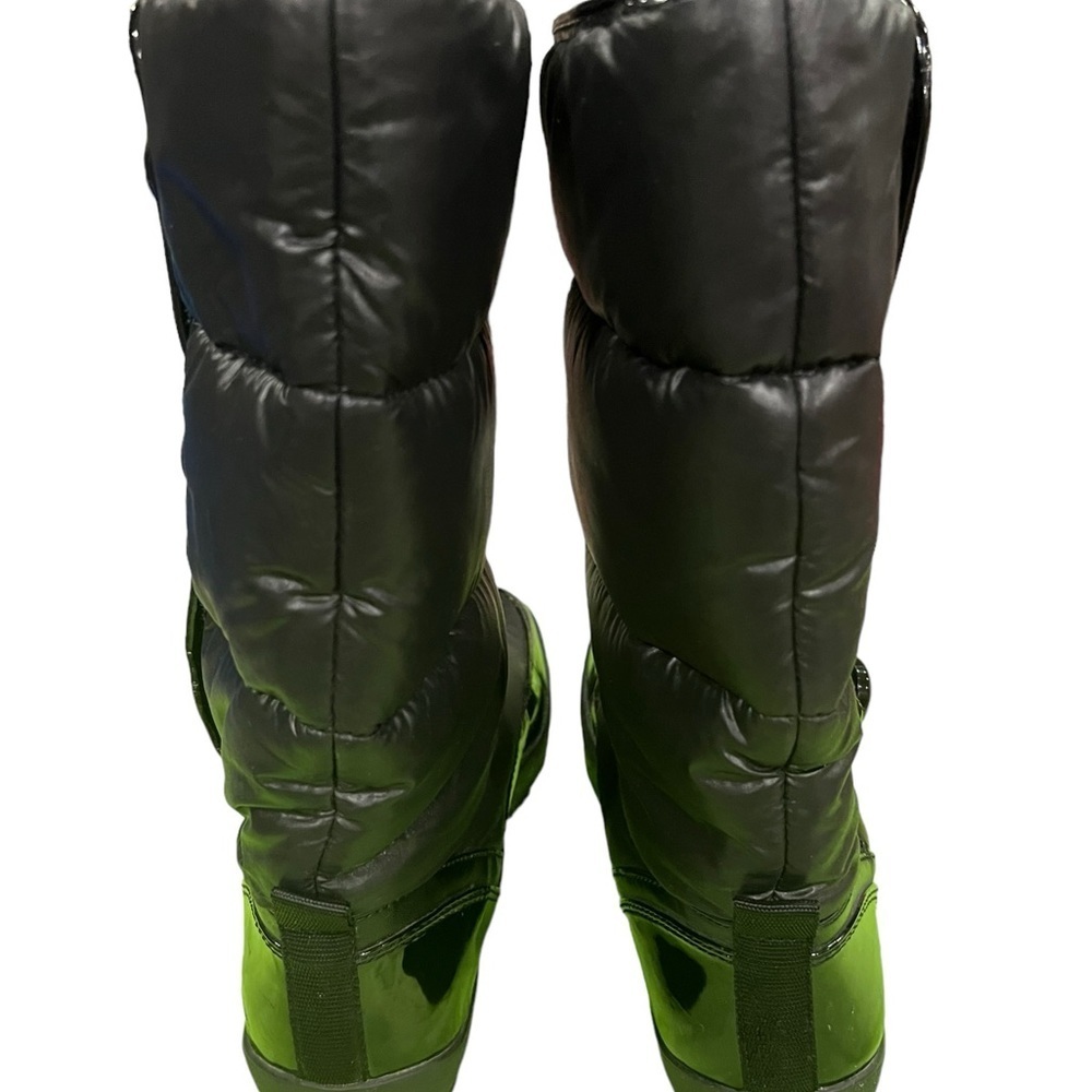 Coach Polina Black Nylon Puffy Boots - SIZE 7.5 - Picture 7 of 10